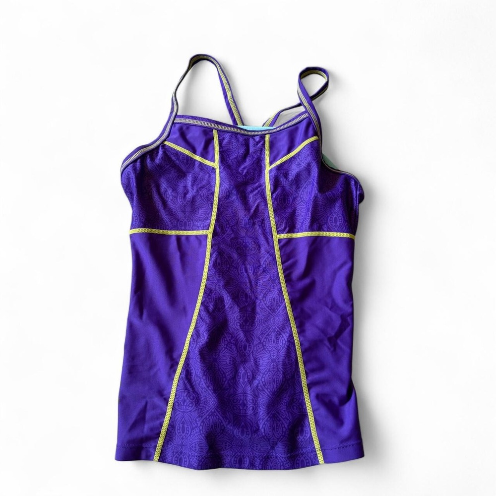 Athleta Purple tank top y2k size small built in bra Yoga mom aesthetic